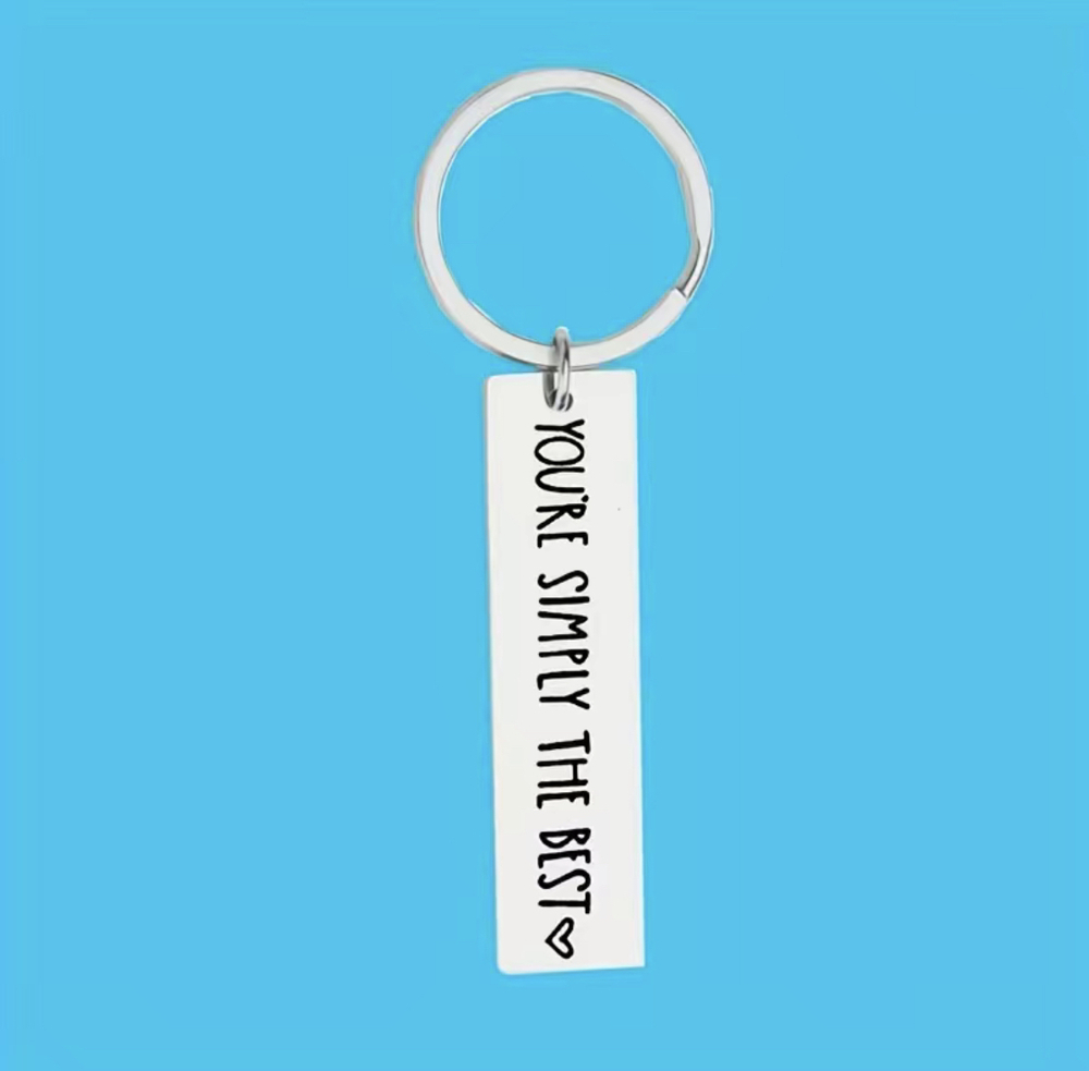 3/$25 You're Simply The Best Stainless Steel Keychain NEW